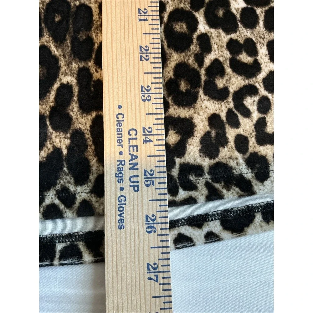 Michael Kors Women's Cold Shoulder Cheetah Print Tunic‎ Sz S $98
